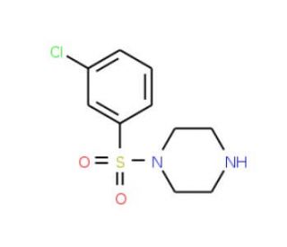 1-(3-Chloro-benzenesulfonyl)-piperazine - chemical structure image