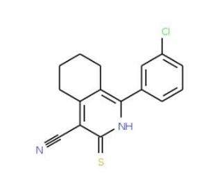 1-(3-Chloro-phenyl)-3-mercapto-5,6,7,8-tetrahydro-isoquinoline-4-carbonitrile - chemical structure image