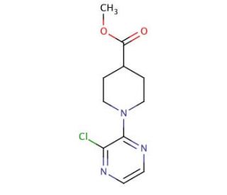 1-(3-Chloro-pyrazin-2-yl)-piperidine-4-carboxylic acid methyl ester - chemical structure image