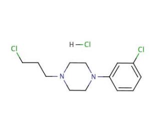 1-(3-Chlorophenyl)-4-(3-chloropropyl)piperazine monohydrochloride (CAS 52605-52-4) - chemical structure image