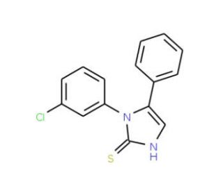 1-(3-chlorophenyl)-5-phenyl-1H-imidazole-2-thiol - chemical structure image