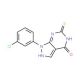 1-(3-chlorophenyl)-6-mercapto-1,5-dihydro-4H-pyrazolo[3,4-d]pyrimidin-4-one - chemical structure image