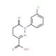 1-(3-chlorophenyl)-6-oxo-1,4,5,6-tetrahydropyridazine-3-carboxylic acid - chemical structure image