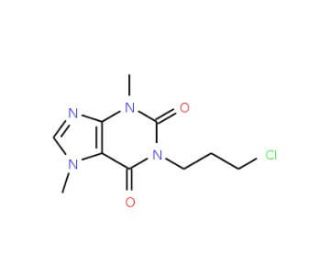 1-(3-Chloropropyl)theobromine (CAS 74409-52-2) - chemical structure image