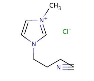1-(3-Cyanopropyl)-3-methylimidazolium chloride (CAS 683224-96-6) - chemical structure image