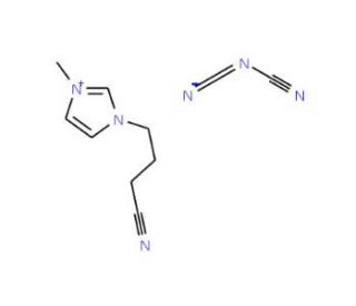 1-(3-Cyanopropyl)-3-methylimidazolium dicyanamide (CAS 879866-74-7) - chemical structure image