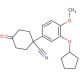 1-(3-(cyclopentyloxy)-4-methoxyphenyl)-4-oxocyclohexanecarbonitrile (CAS 152630-47-2) - chemical structure image