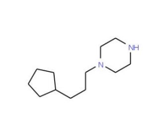 1-(3-Cyclopentylpropyl)piperazine - chemical structure image