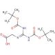 1,3-Di-Boc-2-(carboxymethyl)guanidine (CAS 158478-76-3) - chemical structure image