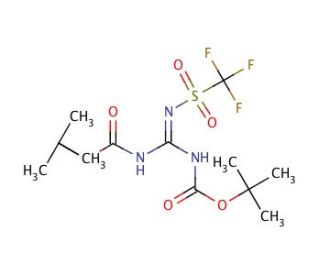 1,3-Di-Boc-2-(trifluoromethylsulfonyl)guanidine (CAS 207857-15-6) - chemical structure image