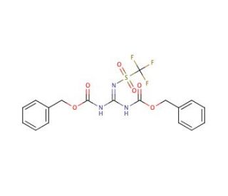 1,3-Di-Z-2-(trifluoromethylsulfonyl)guanidine (CAS 207857-19-0) - chemical structure image