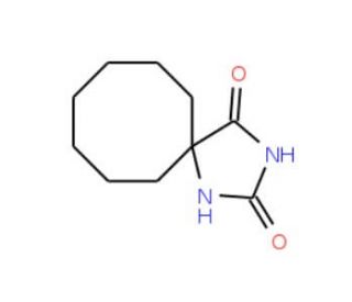1,3-Diaza-spiro[4.7]dodecane-2,4-dione (CAS 710-94-1) - chemical structure image