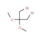 1,3-Dibromo-2,2-dimethoxypropane (CAS 22094-18-4) - chemical structure image