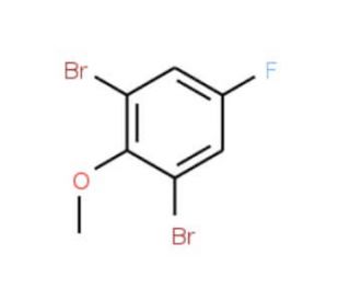 1,3-Dibromo-5-fluoro-2-methoxybenzene (CAS 443-41-4) - chemical structure image