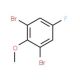 1,3-Dibromo-5-fluoro-2-methoxybenzene (CAS 443-41-4) - chemical structure image