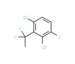 1,3-Dichloro-2-(1,1-difluoroethyl)-4-fluorobenzene - chemical structure image