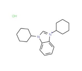 1,3-Dicyclohexylbenzimidazolium chloride (CAS 1034449-15-4) - chemical structure image