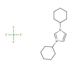 1,3-Dicyclohexylimidazolium tetrafluoroborate salt (CAS 286014-38-8) - chemical structure image