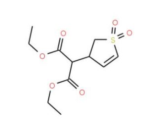 1,3-diethyl 2-(1,1-dioxo-2,3-dihydro-1&lambda;{6}-thiophen-3-yl)propanedioate - chemical structure image