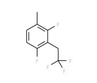 1,3-Difluoro-4-methyl-2-(2,2,2-trifluoroethyl)-benzene - chemical structure image