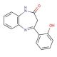 1,3-Dihydro-4-(2-hydroxyphenyl)-2H-1,5-benzodiazepin-2-one (CAS 61487-06-7) - chemical structure image