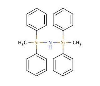 1,3-Dimethyl-1,1,3,3-tetraphenyldisilazane (CAS 7453-26-1) - chemical structure image