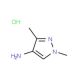 1,3-Dimethyl-1H-pyrazol-4-ylamine hydrochloride (CAS 1147222-02-3) - chemical structure image