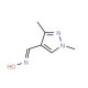 1,3-Dimethyl-1H-pyrazole-4-carbaldehyde oxime - chemical structure image