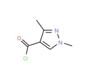 1,3-Dimethyl-1H-pyrazole-4-carbonyl chloride (CAS 113100-61-1) - chemical structure image