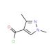 1,3-Dimethyl-1H-pyrazole-4-carbonyl chloride (CAS 113100-61-1) - chemical structure image