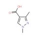 1,3-Dimethyl-1H-pyrazole-4-carboxylic acid (CAS 78703-53-4) - chemical structure image