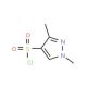 1,3-Dimethyl-1H-pyrazole-4-sulfonyl chloride (CAS 89501-93-9) - chemical structure image