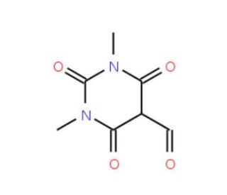1,3-Dimethyl-2,4,6-trioxo-hexahydro-pyrimidine-5-carbaldehyde - chemical structure image