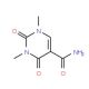 1,3-dimethyl-2,4-dioxo-1,2,3,4-tetrahydropyrimidine-5-carboxamide (CAS 38009-11-9) - chemical structure image