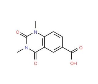 1,3-dimethyl-2,4-dioxo-1,2,3,4-tetrahydroquinazoline-6-carboxylic acid - chemical structure image