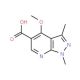 1,3-Dimethyl-4-methoxypyrazolo[3,4-b]pyridine-5-carboxylic acid - chemical structure image