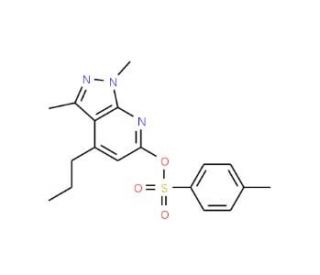 1,3-dimethyl-4-propyl-1H-pyrazolo[3,4-b]pyridin-6-yl 4-methylbenzenesulfonate - chemical structure image