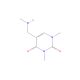 1,3-dimethyl-5-[(methylamino)methyl]pyrimidine-2,4(1H,3H)-dione - chemical structure image