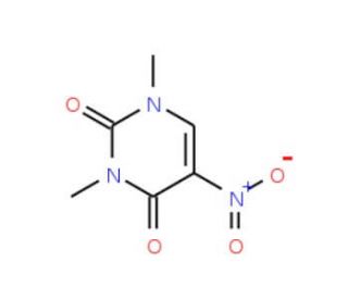 1,3-Dimethyl-5-nitropyrimidine-2,4(1H,3H)-dione (CAS 41613-26-7) - chemical structure image