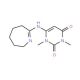 1,3-dimethyl-6-(3,4,5,6-tetrahydro-2H-azepin-7-ylamino)pyrimidine-2,4(1H,3H)-dione - chemical structure image