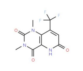 1,3-Dimethyl-8-(trifluoromethyl)-1,5-dihydropyrido[3,2-d]pyrimidine-2,4,6(3H)-trione - chemical structure image