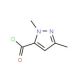 1,3-Dimethylpyrazole-5-carbonylτchloride (CAS 55458-67-8) - chemical structure image