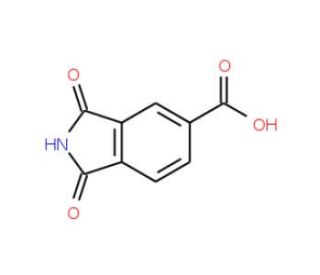 1,3-Dioxo-2,3-dihydro-1H-isoindole-5-carboxylic acid (CAS 20262-55-9) - chemical structure image