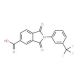1,3-dioxo-2-[3-(trifluoromethyl)phenyl]isoindoline-5-carboxylic acid - chemical structure image