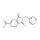 1,3-Dioxo-2-pyridin-4-ylmethyl-2,3-dihydro-1H-isoindole-5-carboxylic acid - chemical structure image