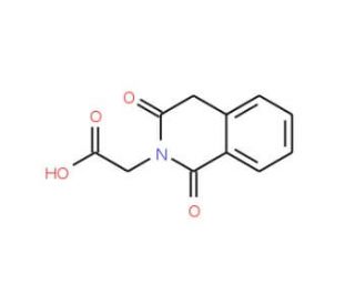 (1,3-dioxo-3,4-dihydroisoquinolin-2(1H)-yl)acetic acid (CAS 52208-61-4) - chemical structure image