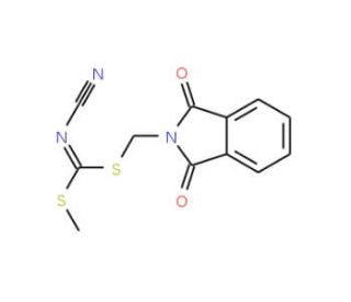 [(1,3-Dioxoisoindolin-2-yl)methyl] methyl cyanocarbonimidodithioate - chemical structure image