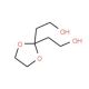1,3-Dioxolane-2,2-diethanol (CAS 5694-95-1) - chemical structure image