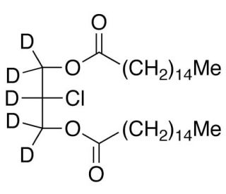 1,3-Dipalmitoyl-2-chloropropanediol-d5 (CAS 1426395-62-1) - chemical structure image