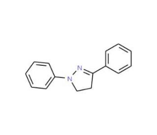 1,3-diphenyl-4,5-dihydro-1H-pyrazole - chemical structure image